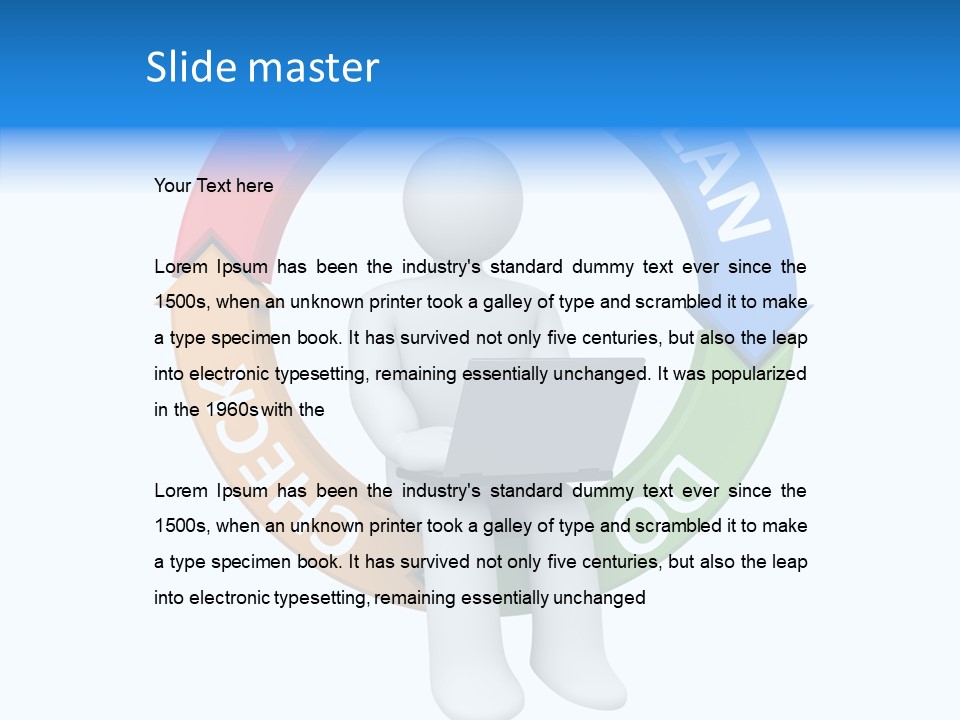 Chart Cycle Pdca PowerPoint Template