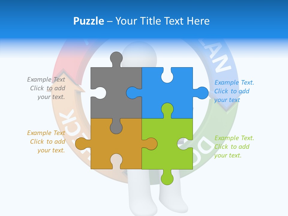 Chart Cycle Pdca PowerPoint Template