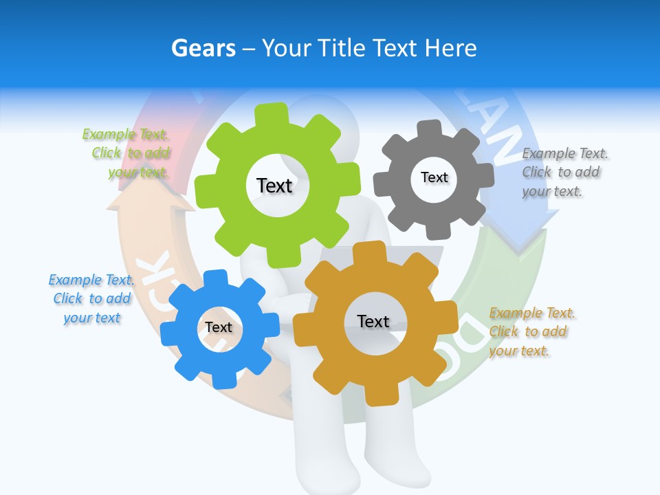 Chart Cycle Pdca PowerPoint Template