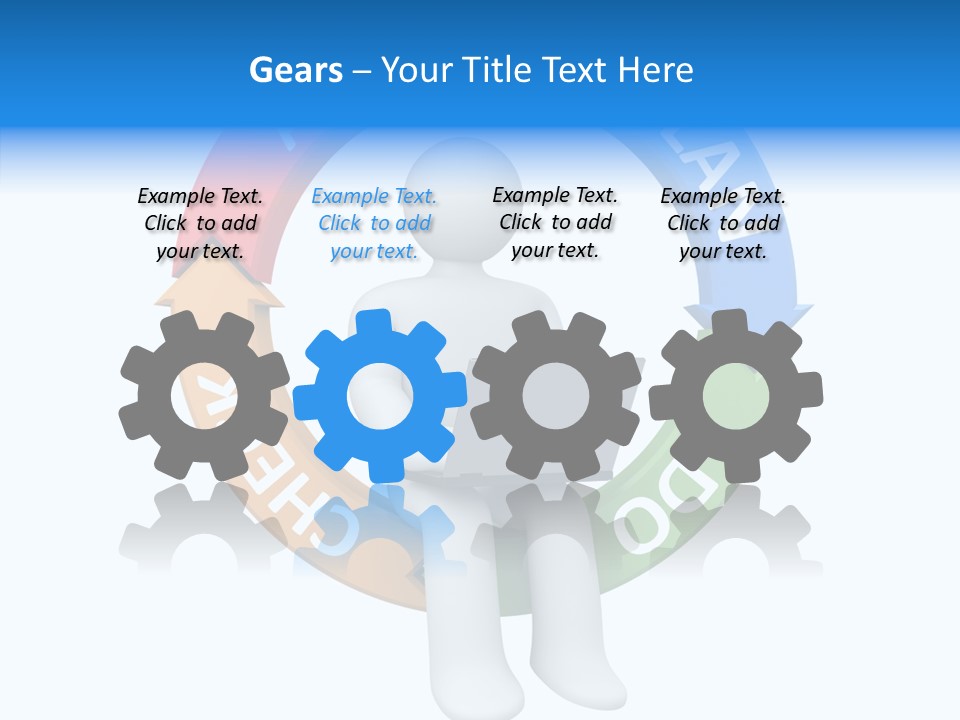 Chart Cycle Pdca PowerPoint Template