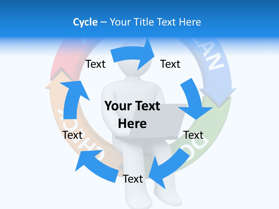 Chart Cycle Pdca PowerPoint Template