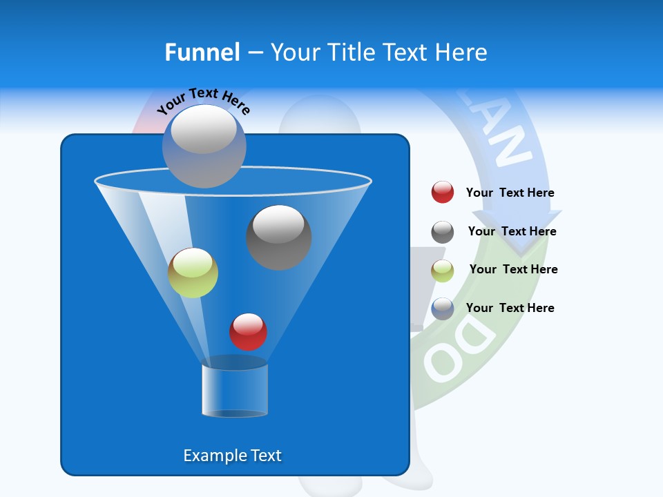 Chart Cycle Pdca PowerPoint Template
