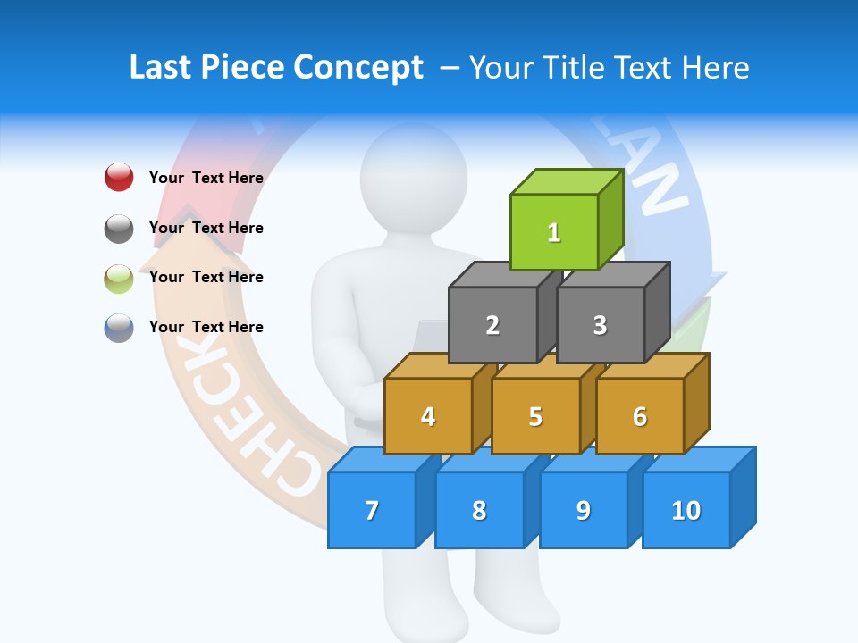 Chart Cycle Pdca PowerPoint Template