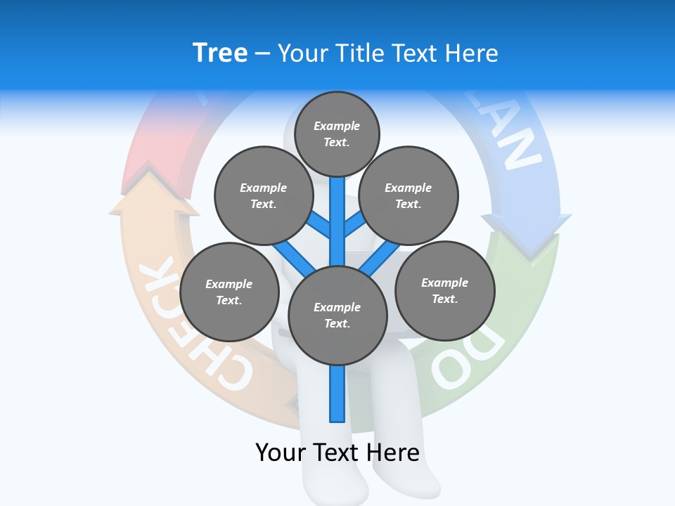 Chart Cycle Pdca PowerPoint Template