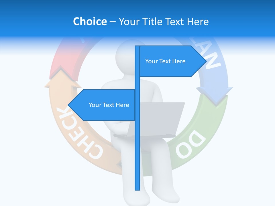 Chart Cycle Pdca PowerPoint Template