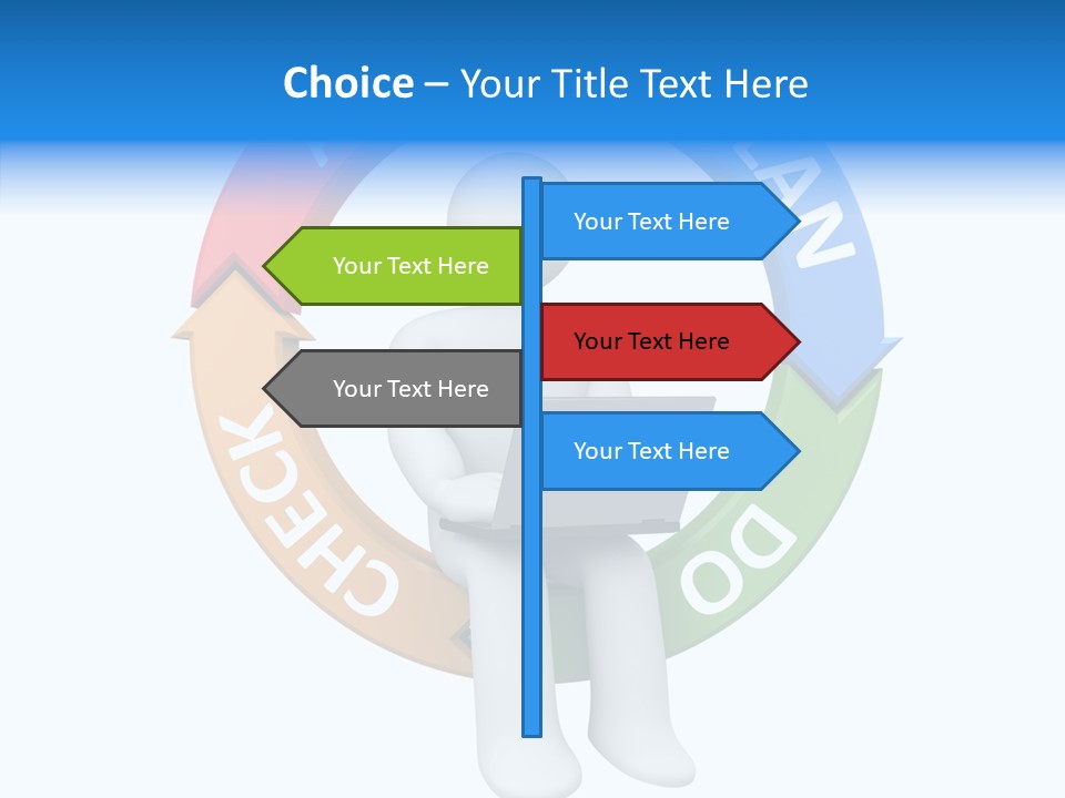 Chart Cycle Pdca PowerPoint Template
