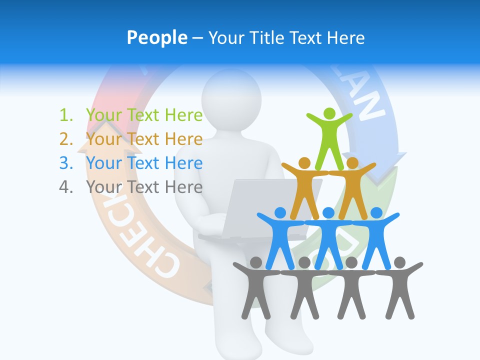 Chart Cycle Pdca PowerPoint Template
