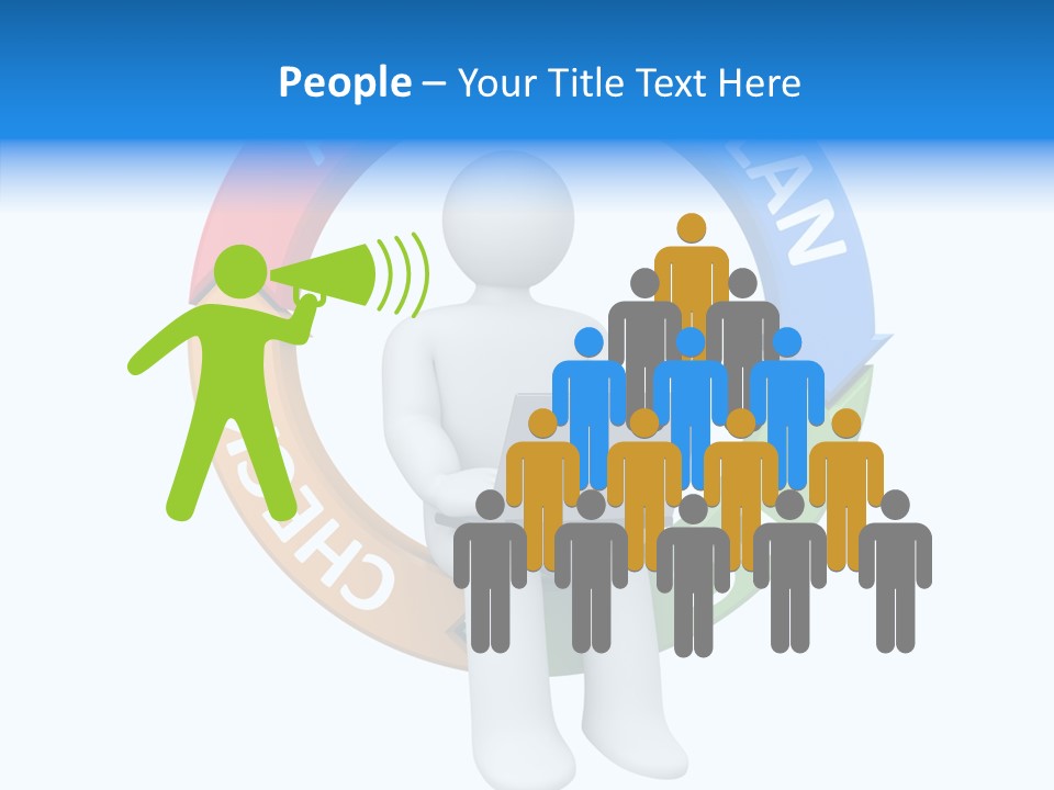 Chart Cycle Pdca PowerPoint Template