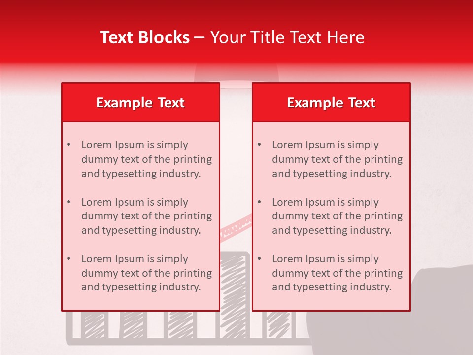 Drawing Male People PowerPoint Template
