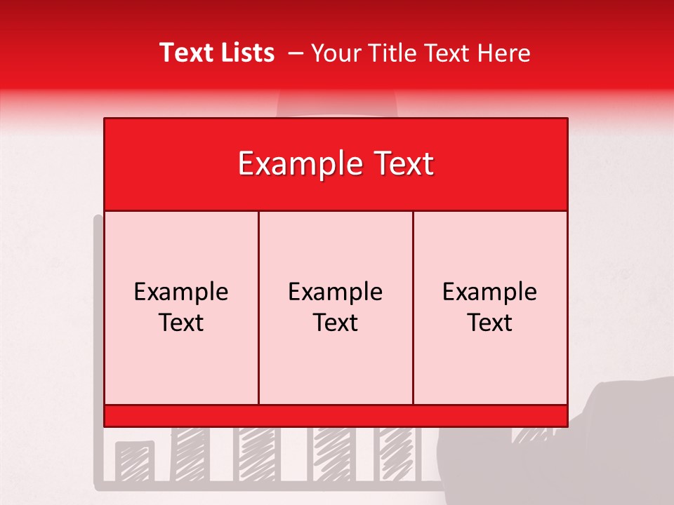 Drawing Male People PowerPoint Template