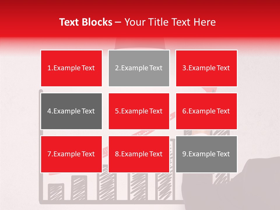 Drawing Male People PowerPoint Template