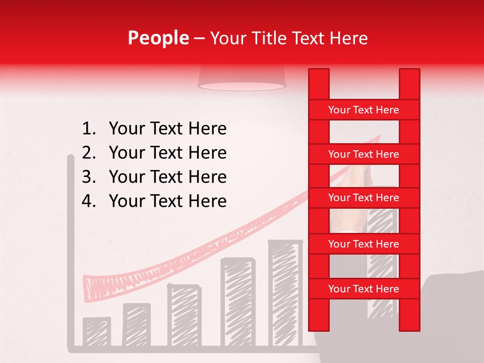 Drawing Male People PowerPoint Template