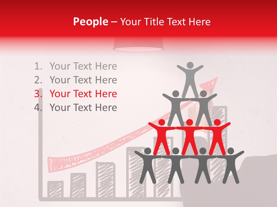 Drawing Male People PowerPoint Template