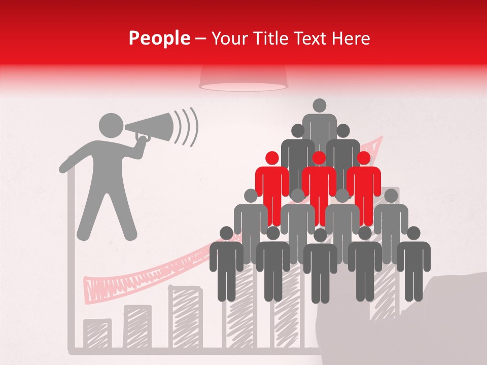 Drawing Male People PowerPoint Template