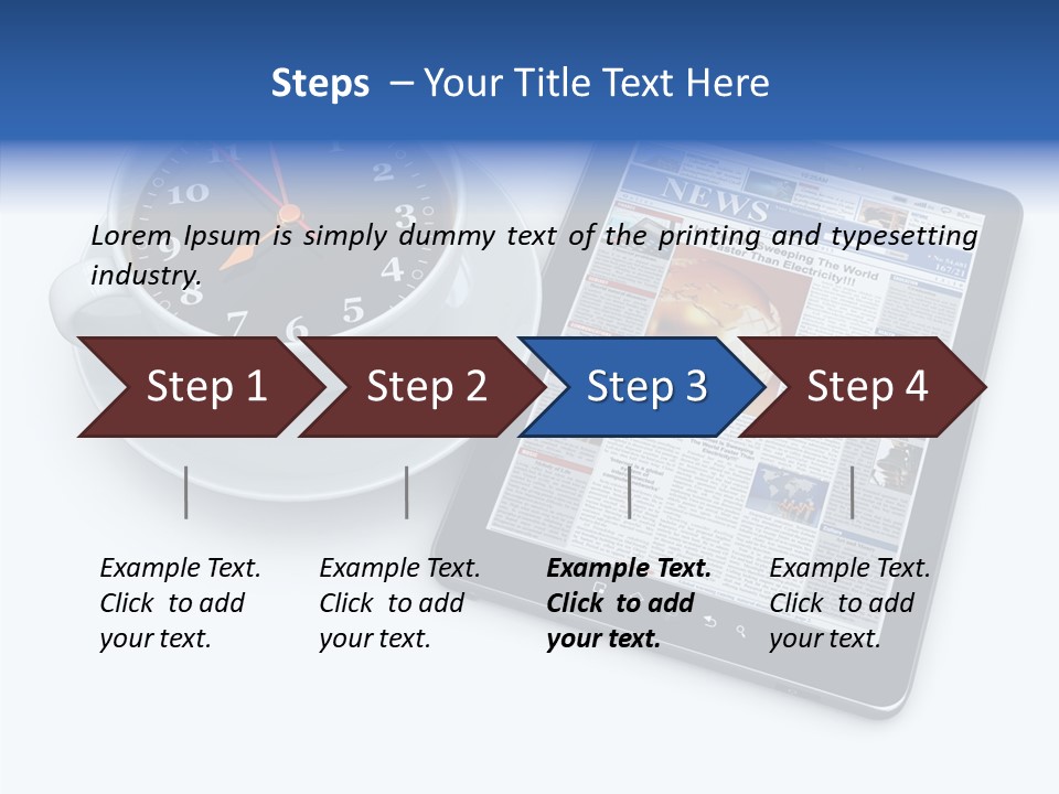 Visual Close Up Business PowerPoint Template