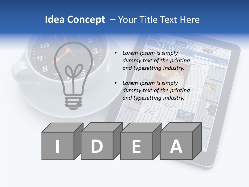 Visual Close Up Business PowerPoint Template