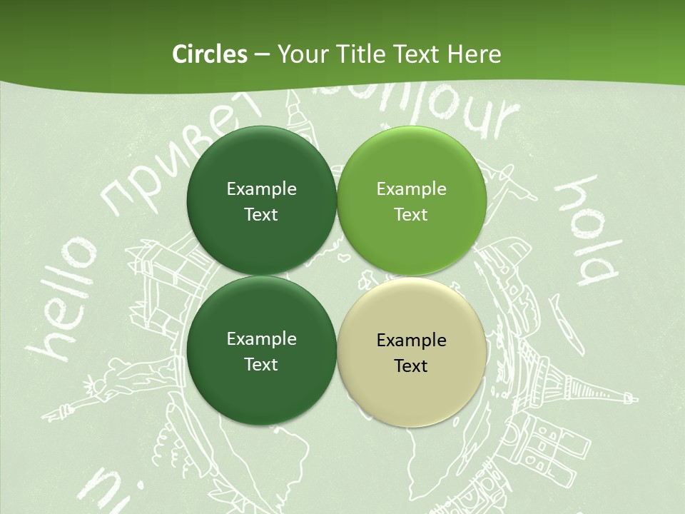 India Globe Drawing PowerPoint Template