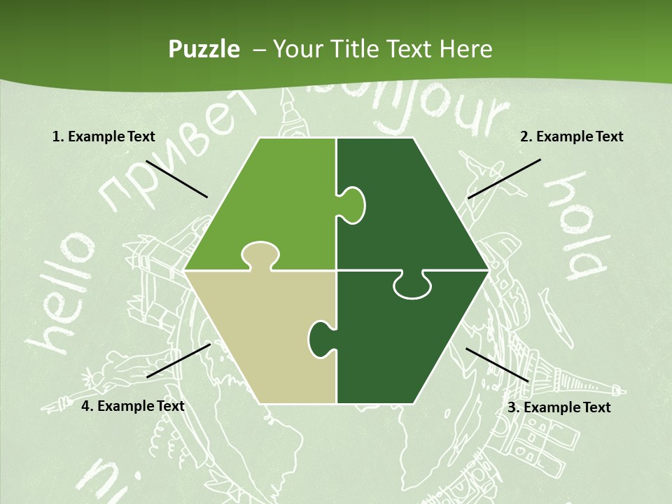 India Globe Drawing PowerPoint Template