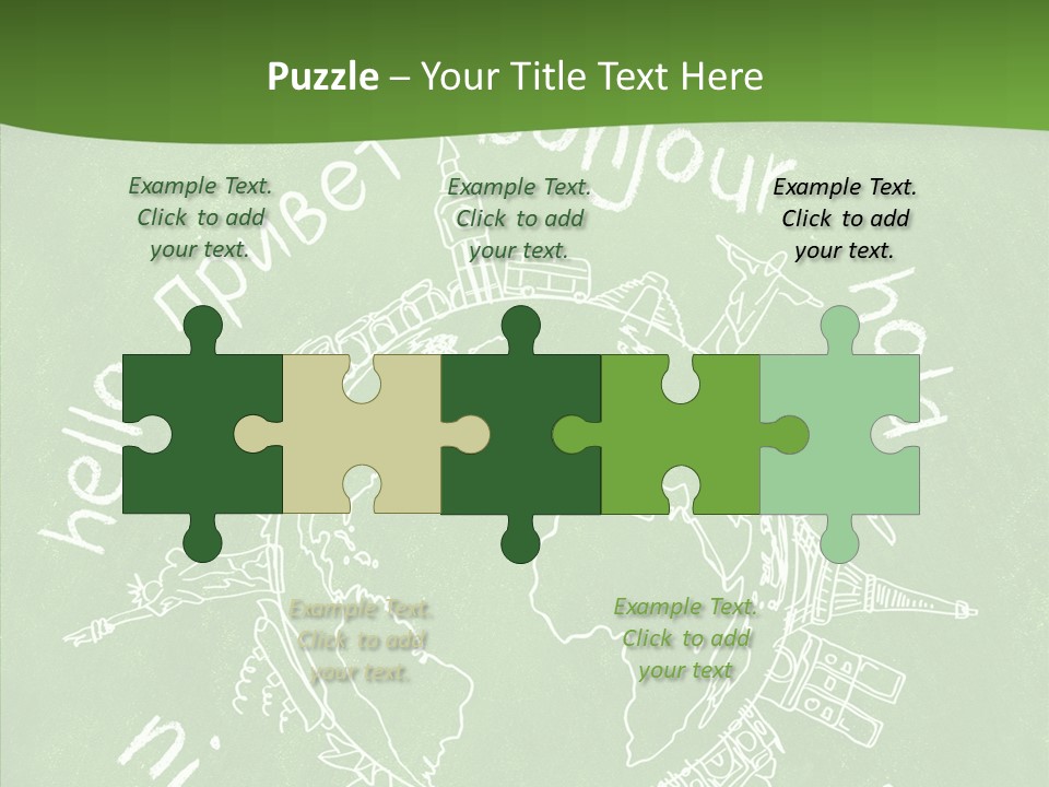 India Globe Drawing PowerPoint Template