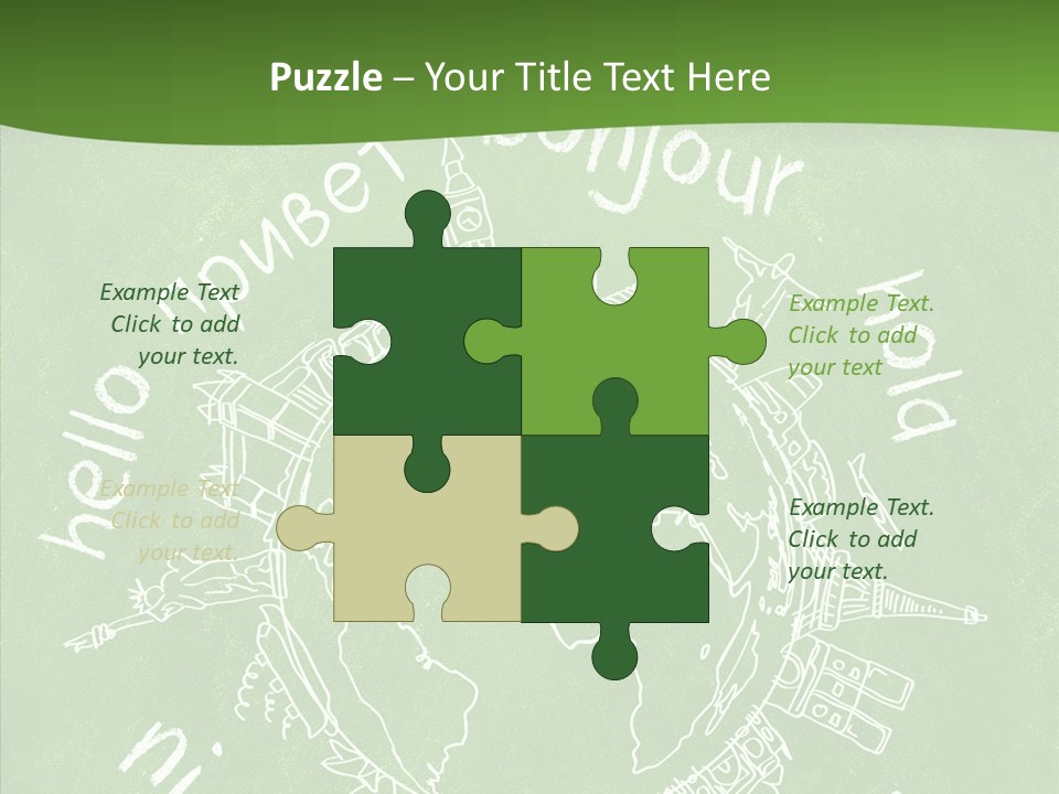 India Globe Drawing PowerPoint Template