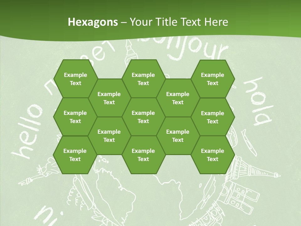 India Globe Drawing PowerPoint Template