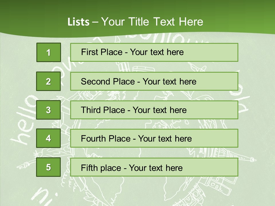 India Globe Drawing PowerPoint Template