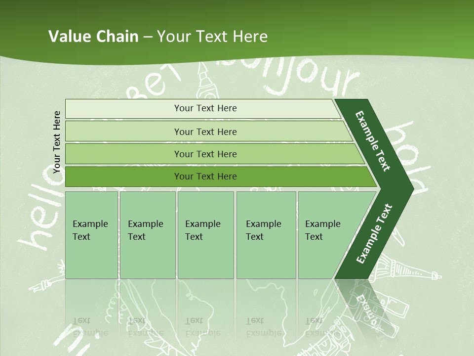 India Globe Drawing PowerPoint Template