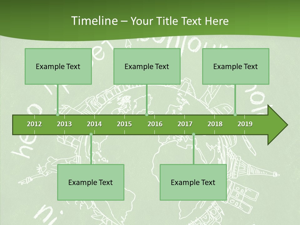 India Globe Drawing PowerPoint Template