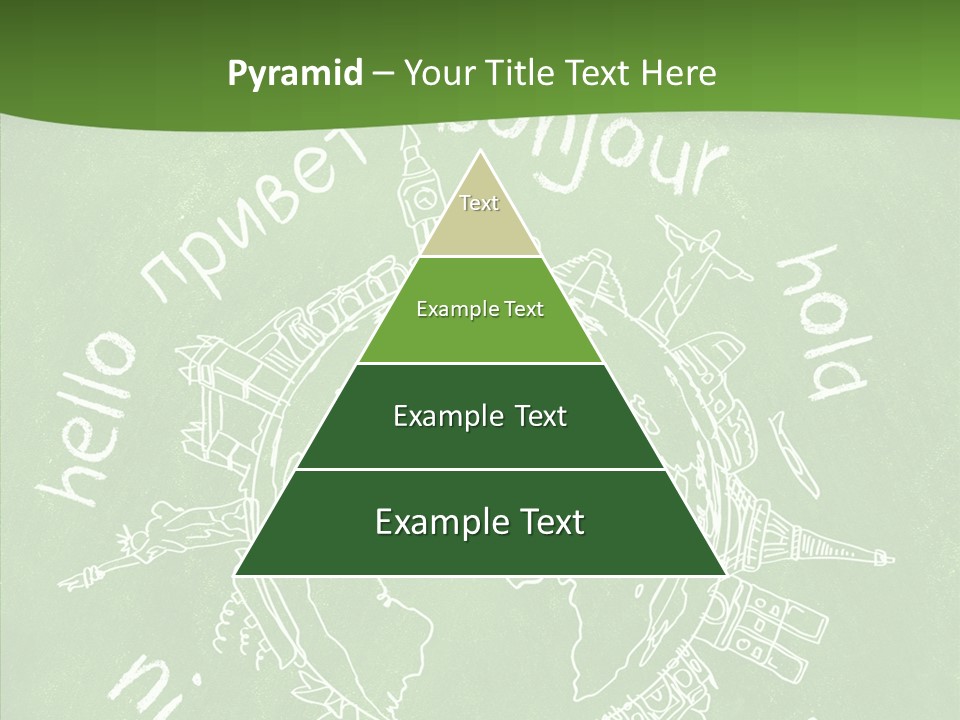 India Globe Drawing PowerPoint Template