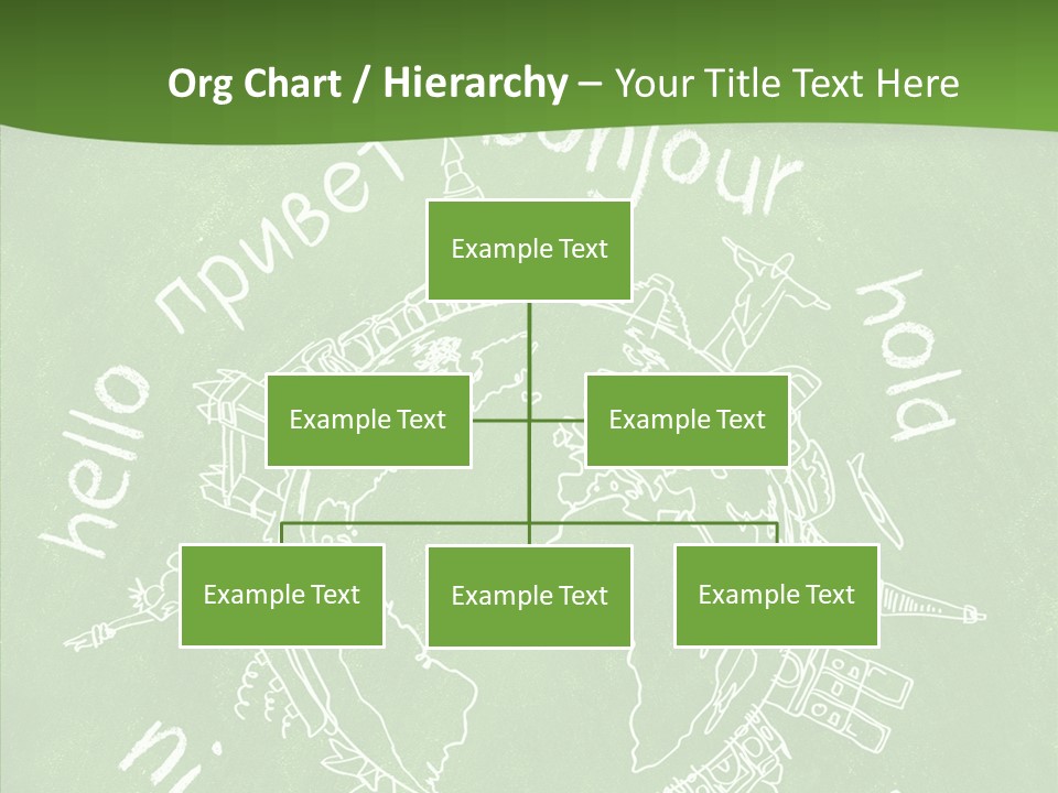 India Globe Drawing PowerPoint Template