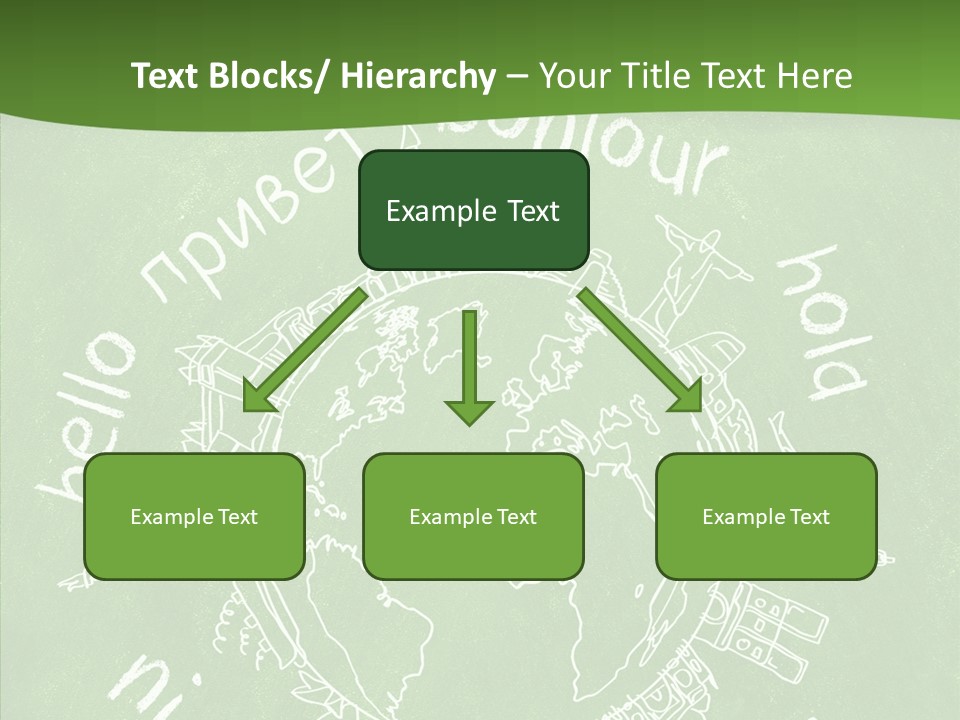 India Globe Drawing PowerPoint Template