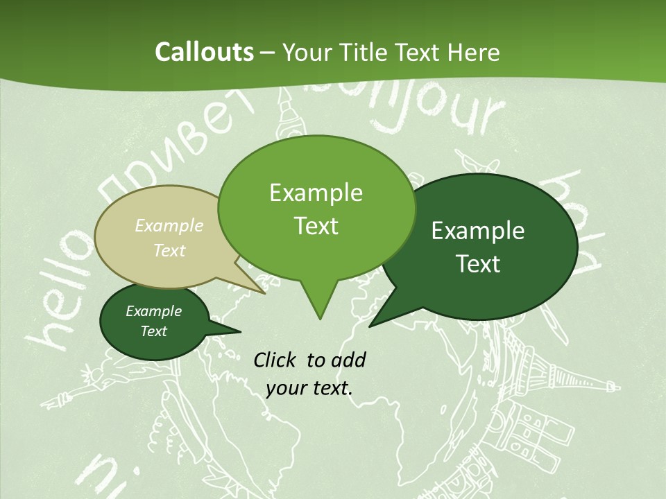 India Globe Drawing PowerPoint Template