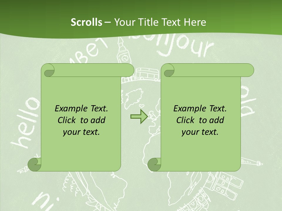 India Globe Drawing PowerPoint Template