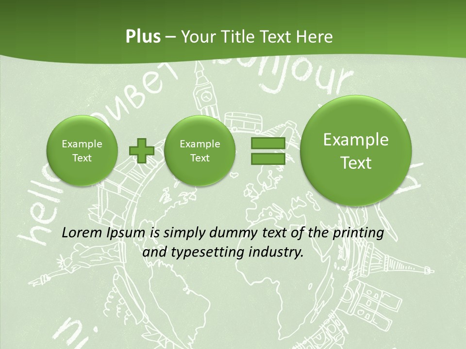 India Globe Drawing PowerPoint Template