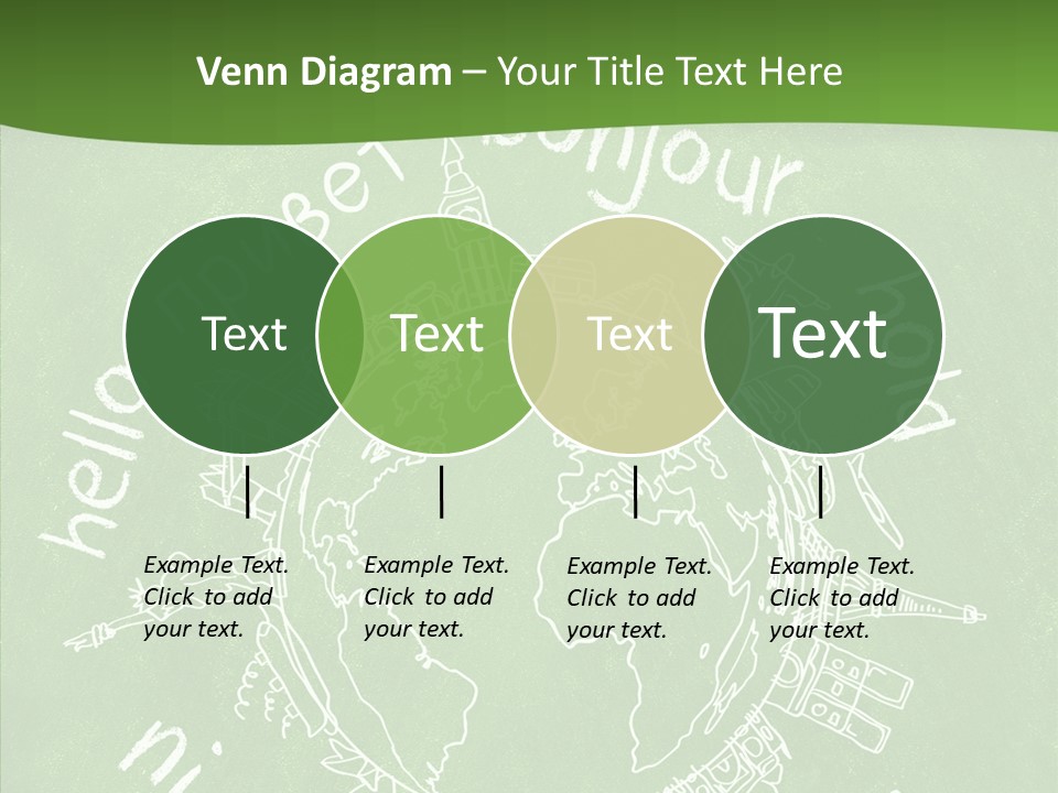 India Globe Drawing PowerPoint Template