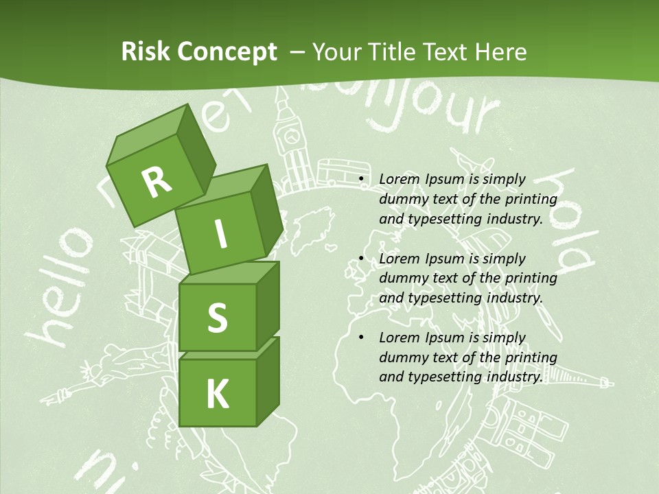 India Globe Drawing PowerPoint Template