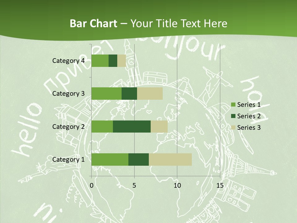 India Globe Drawing PowerPoint Template