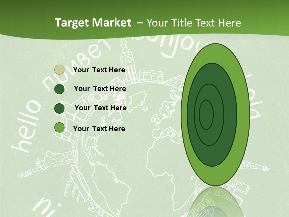 India Globe Drawing PowerPoint Template