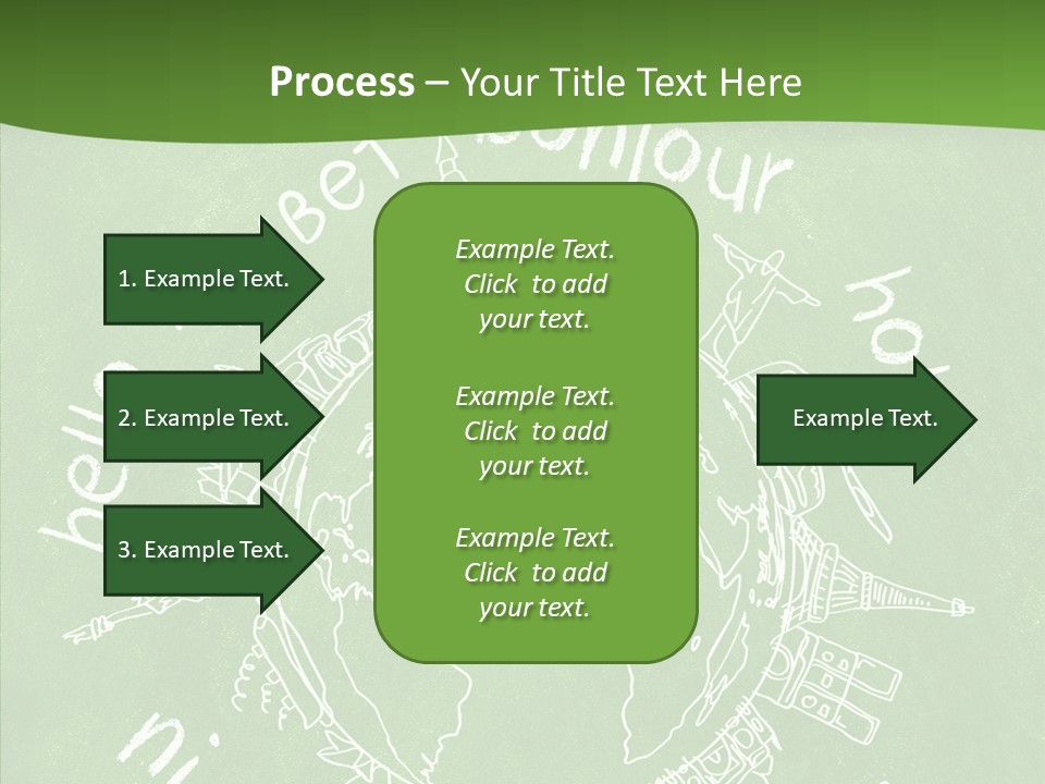 India Globe Drawing PowerPoint Template