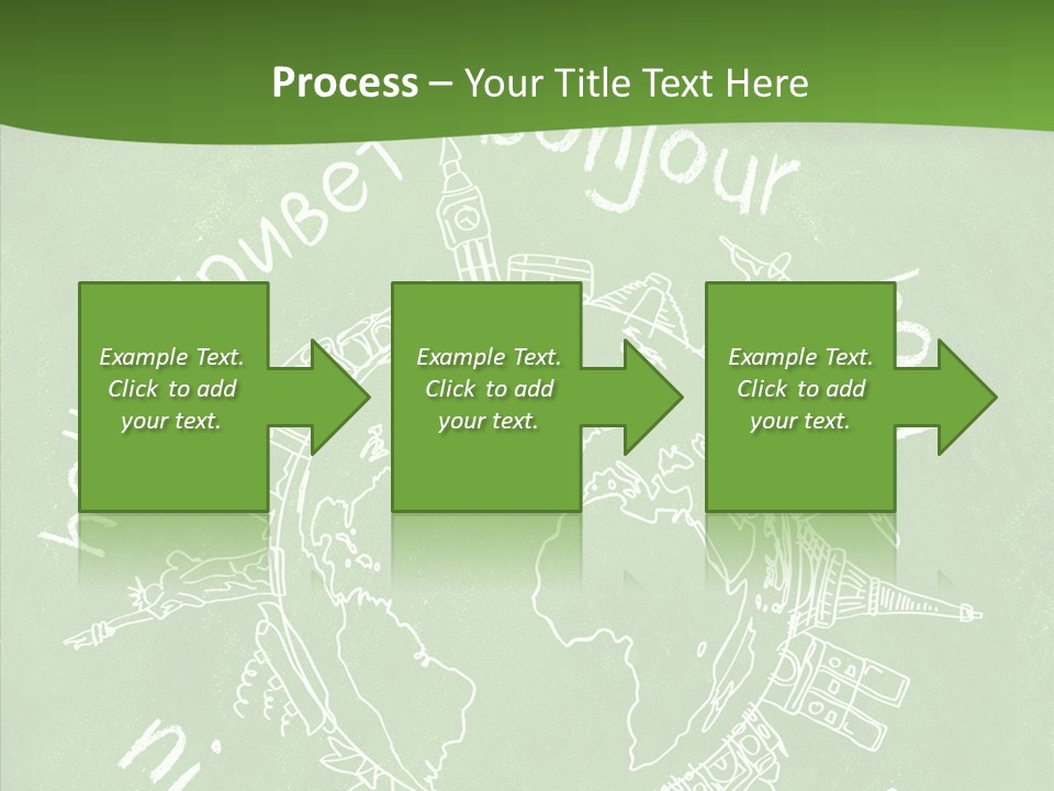 India Globe Drawing PowerPoint Template
