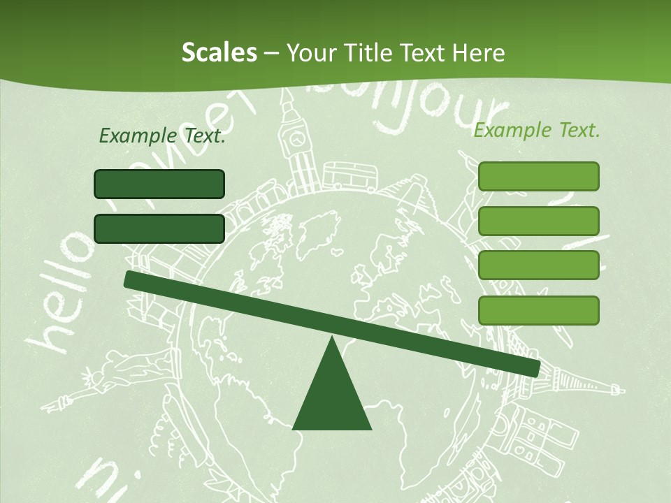 India Globe Drawing PowerPoint Template