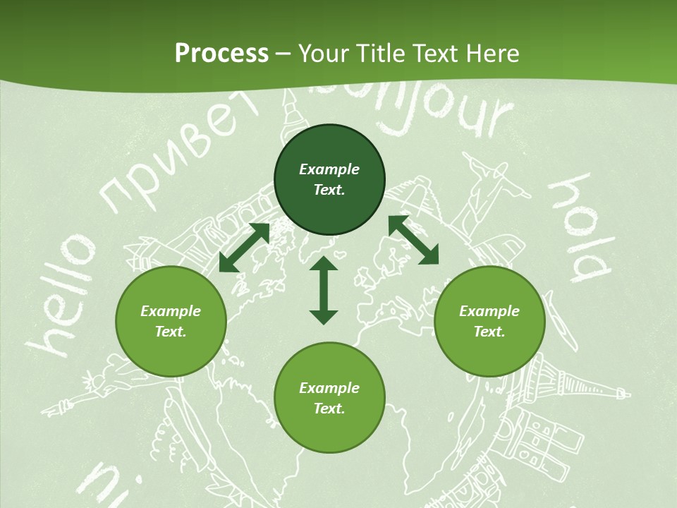 India Globe Drawing PowerPoint Template