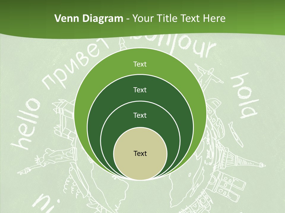 India Globe Drawing PowerPoint Template
