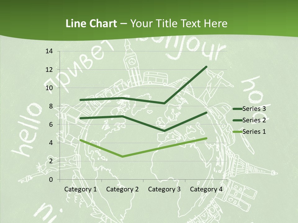 India Globe Drawing PowerPoint Template