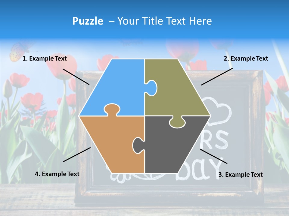 Floral Card Butterfly PowerPoint Template