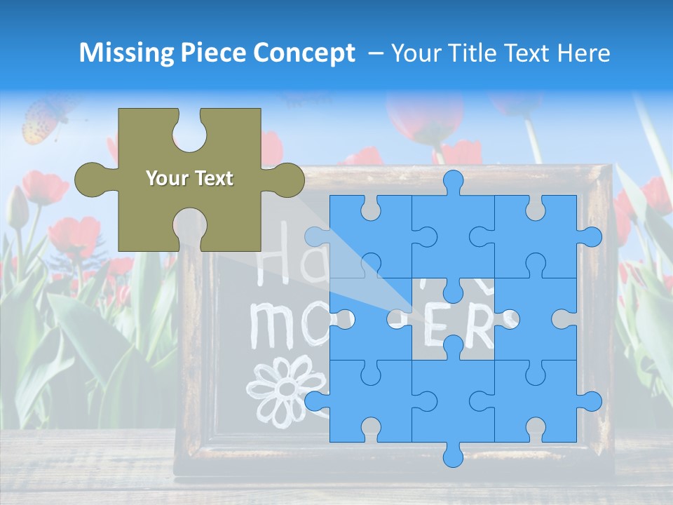 Floral Card Butterfly PowerPoint Template