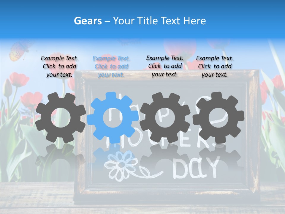 Floral Card Butterfly PowerPoint Template