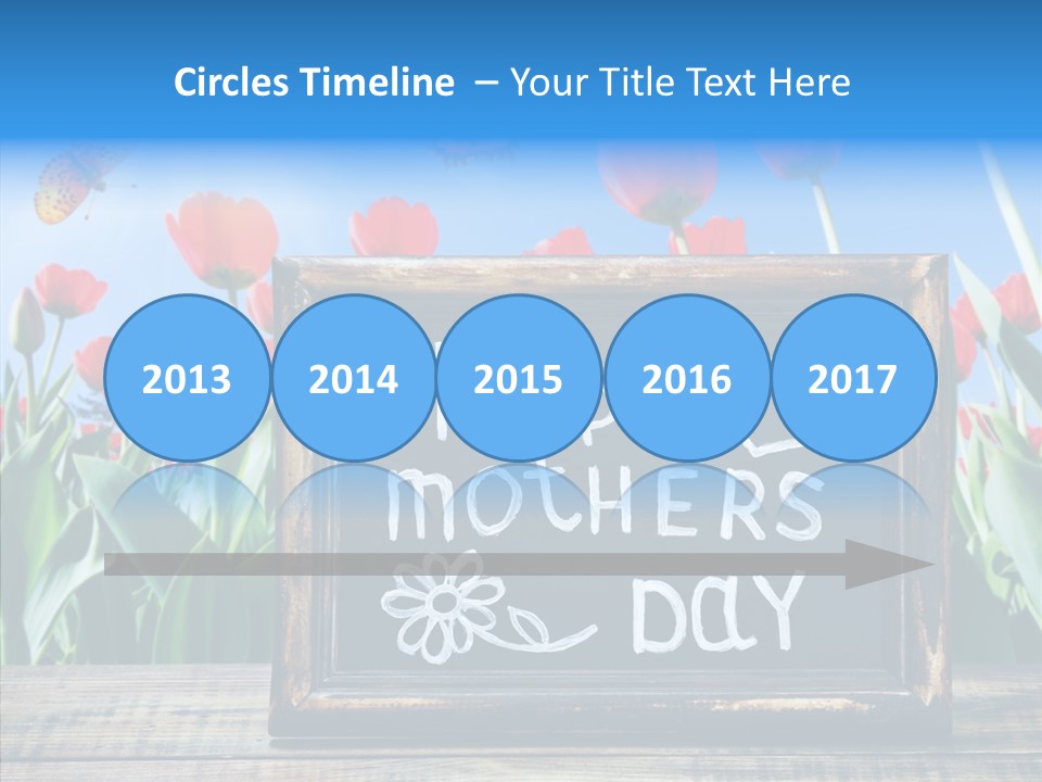 Floral Card Butterfly PowerPoint Template