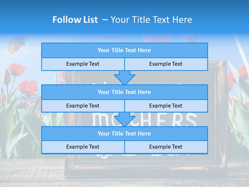 Floral Card Butterfly PowerPoint Template