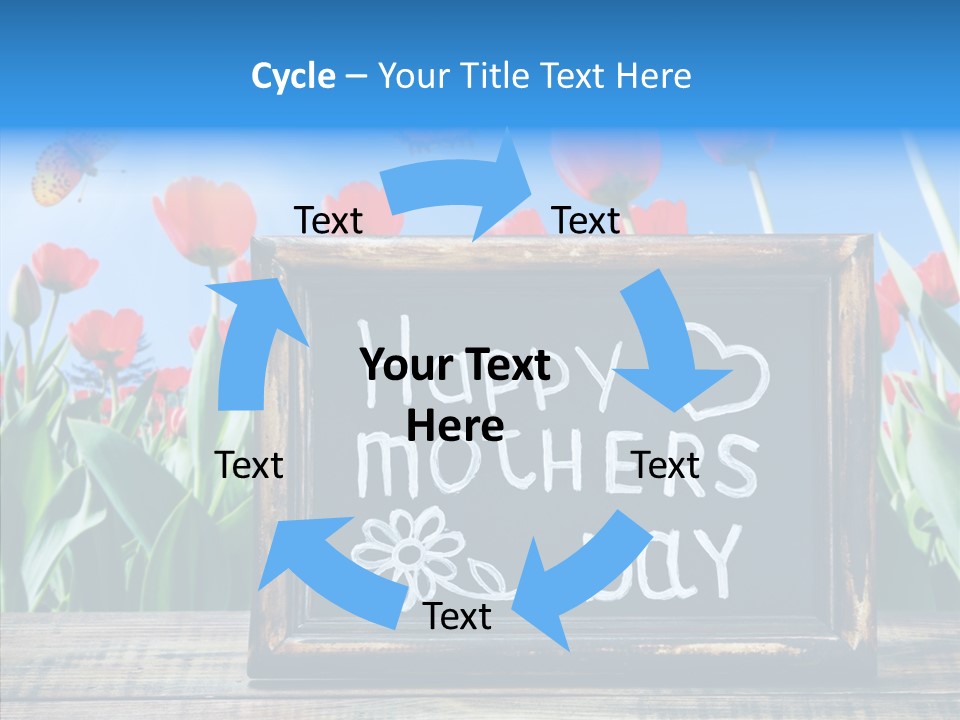 Floral Card Butterfly PowerPoint Template